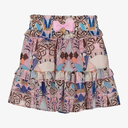 Angel's Face-Girls Pink and Blue Chiffon Skirt | Childrensalon
