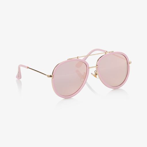 Angel's Face-Girls Pink Aviator Sunglasses | Childrensalon