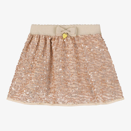 Angel's Face-Girls Pink Sequinned Skirt | Childrensalon