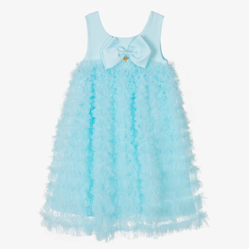 Angel's Face-Teen Girls Aqua Blue Tulle Dress | Childrensalon