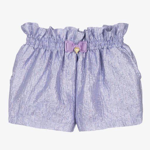 Angel's Face-Teen Girls Lilac Purple Jacquard Shorts | Childrensalon