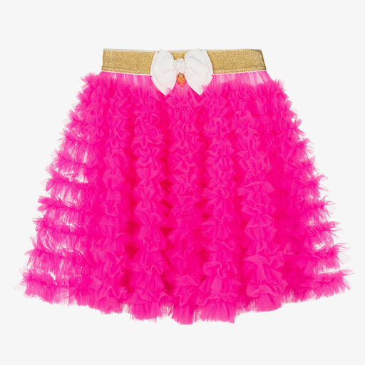 Angel's Face-Teen Girls Neon Pink Tulle Tutu Skirt | Childrensalon