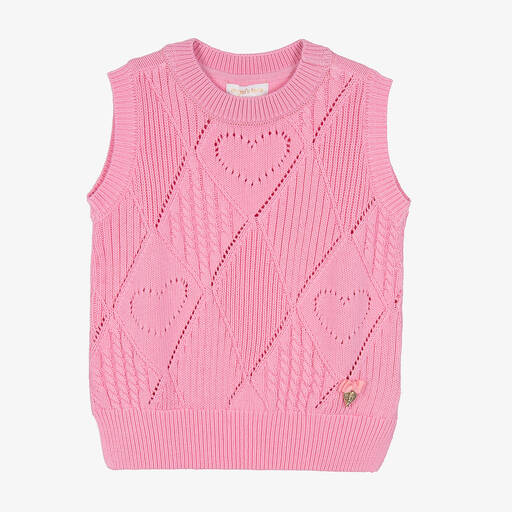 Angel's Face-Teen Girls Pink Cotton Knit Slipover | Childrensalon