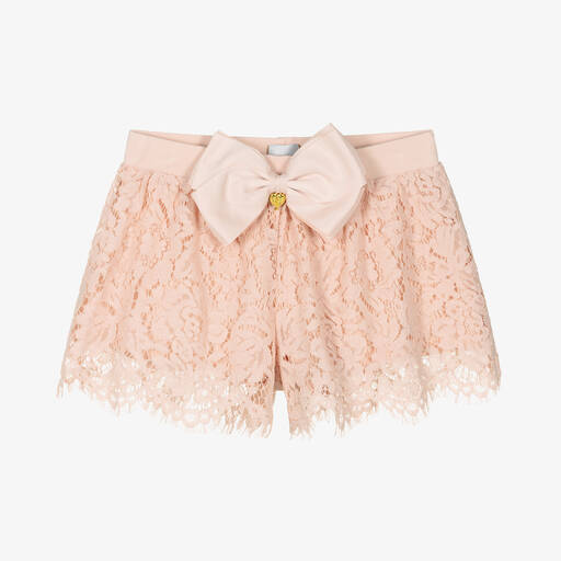 Angel's Face-Teen Girls Pink Cotton Lace Shorts | Childrensalon