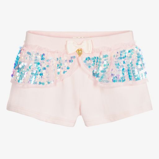 Angel's Face-Teen Girls Pink Sequin Shorts | Childrensalon