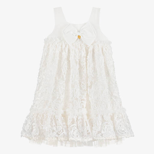Angel's Face-Teen Girls White Tulle & Jersey Dress | Childrensalon