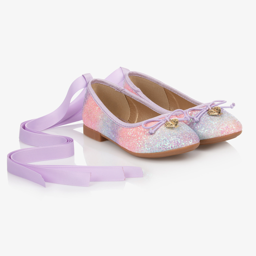 Angel's Face-Teen Purple Ballerina Shoes | Childrensalon