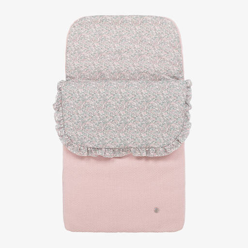 Artesanía Granlei-Baby Girls Pink Knitted Nest (74cm) | Childrensalon