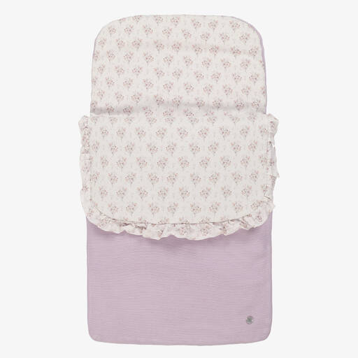 Artesanía Granlei-Baby Girls Purple Knitted Nest (73cm) | Childrensalon