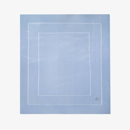 Artesanía Granlei-Pale Blue Knitted Blanket (108cm) | Childrensalon