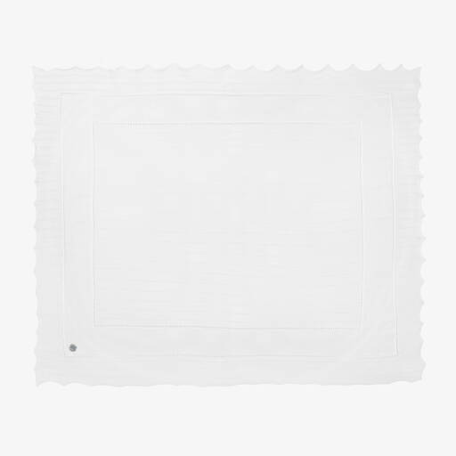 Artesanía Granlei-Белая вязаная шаль (120см) | Childrensalon