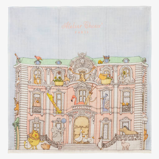 Atelier Choux Paris-Lange bleu Mansion (97 cm) | Childrensalon