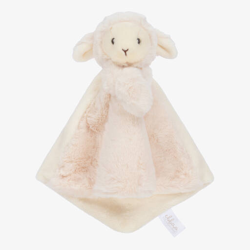 Aurora-Ivory Lamb Baby Comforter (28 cm) | Childrensalon
