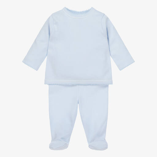 Babidu-Голубой костюм для малышей (2 предмета) | Childrensalon