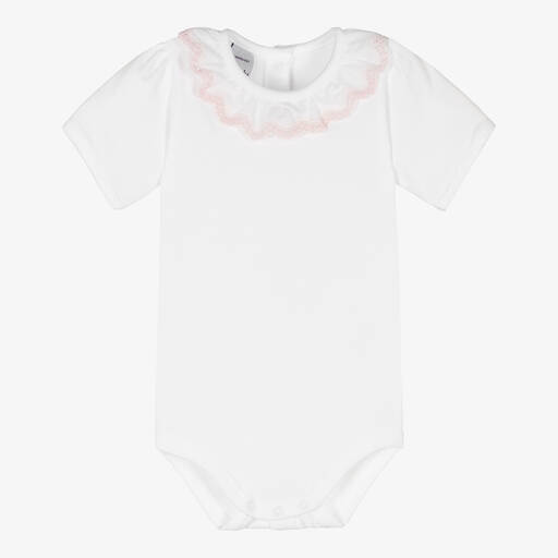 Babidu-Body blanc en coton Fille | Childrensalon