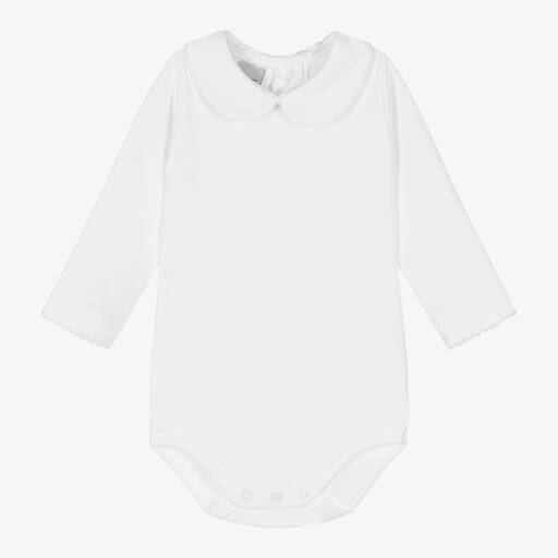 Babidu-Body blanc en coton | Childrensalon