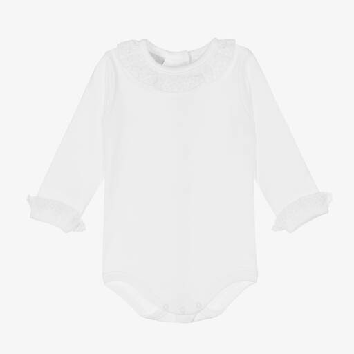 Babidu-Body blanc en coton Bébé | Childrensalon