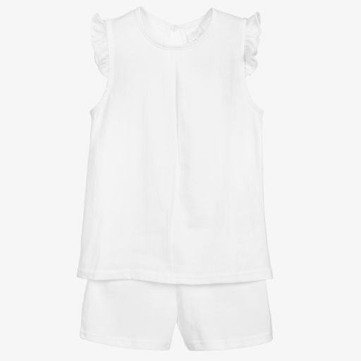 Babidu-Белая хлопковая пижама | Childrensalon