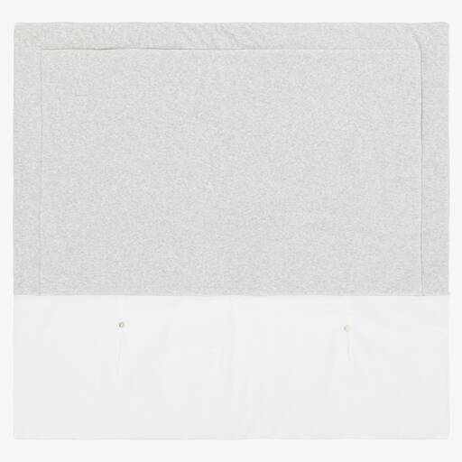 Babidu-White Velour Padded Blanket (83cm) | Childrensalon