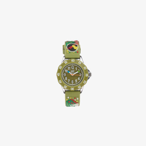 Baby Watch, Paris-Зеленые часы с динозаврами для мальчиков | Childrensalon