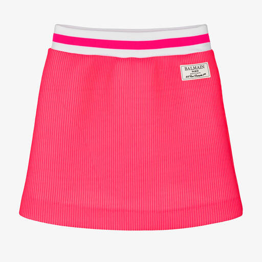 Balmain-Girls Pink Mini Skirt | Childrensalon