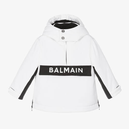 Balmain-Черно-белая лыжная куртка | Childrensalon