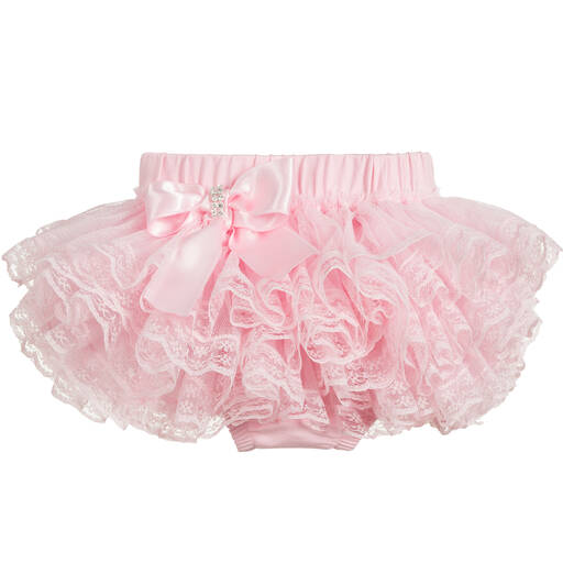 Beau KiD-Baby Girls Pink Cotton Bloomer Shorts | Childrensalon