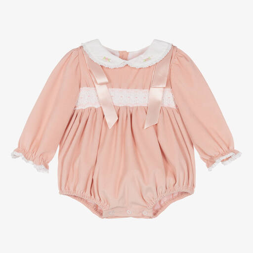 Beau KiD-Baby Girls Pink Velvet Shortie | Childrensalon