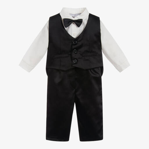 Beau KiD-Black 4 Piece Trouser Suit | Childrensalon