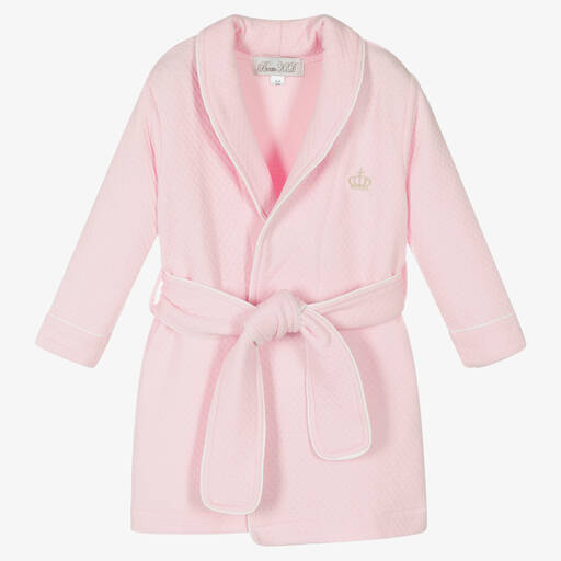 Beau KiD-Розовый хлопковый халат для девочек | Childrensalon