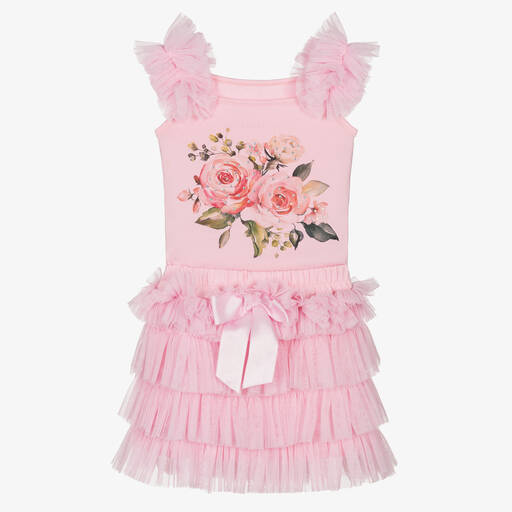 Beau KiD-Ensemble jupe rose en tulle Fille | Childrensalon