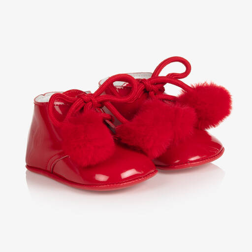 Beau KiD-Red Pre-Walker Baby Shoes | Childrensalon