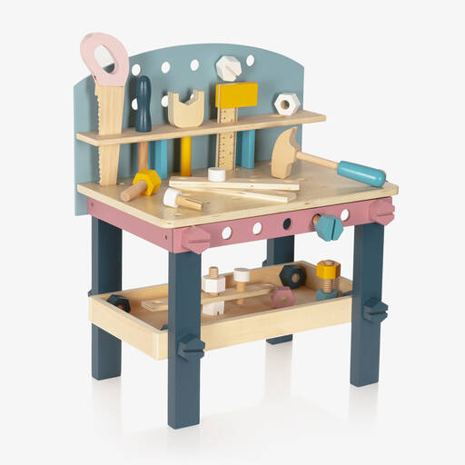 Bigjigs-Wooden Tool Bench Toy (49cm) | Childrensalon