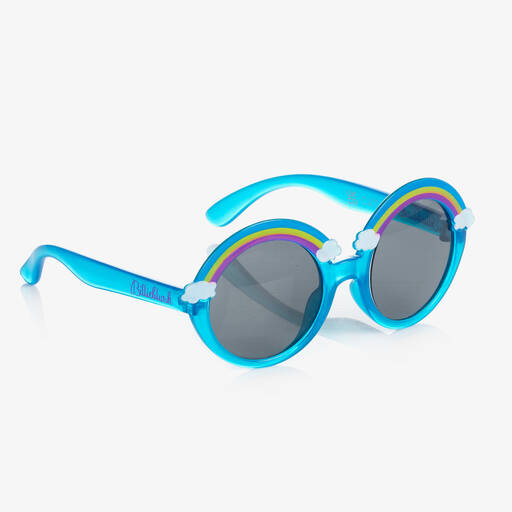 Billieblush-Girls Blue Rainbow Sunglasses (UV400) | Childrensalon