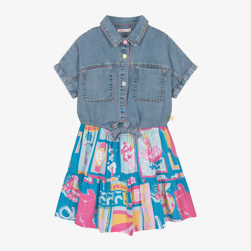 Billieblush-Girls Denim Shirt Dress | Childrensalon