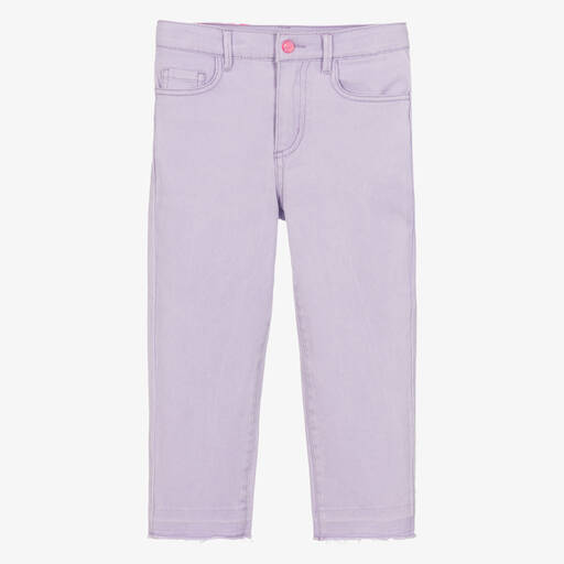Billieblush-Girls Lilac Purple Denim Jeans | Childrensalon