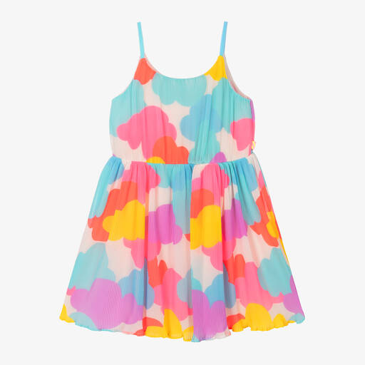 Billieblush-Girls Multicolour Cloud Pleated Dress | Childrensalon
