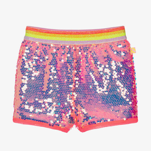 Billieblush-Girls Pink Sequin Shorts | Childrensalon