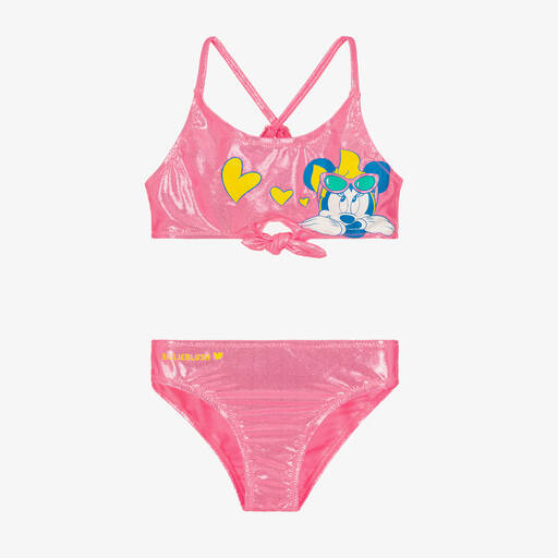 Billieblush-Girls Pink Sparkly Disney Bikini | Childrensalon