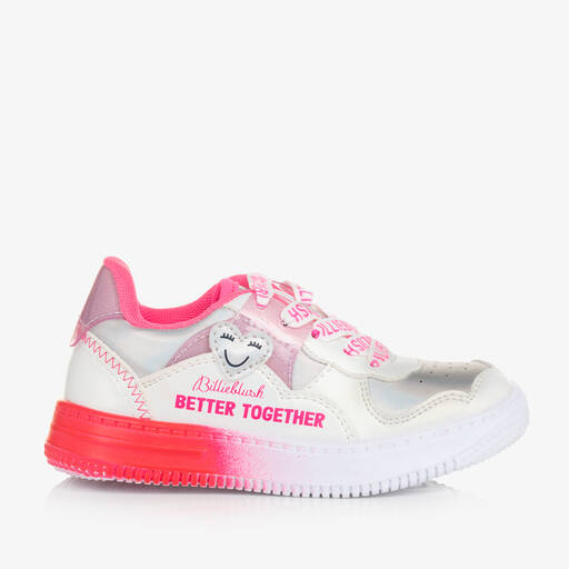 Billieblush-Sneaker zum Schnüren in Rosa und Weiß für Mädchen | Childrensalon