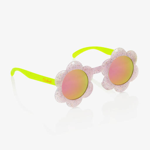Billieblush-Girls Purple Flower Sunglasses (UV400) | Childrensalon