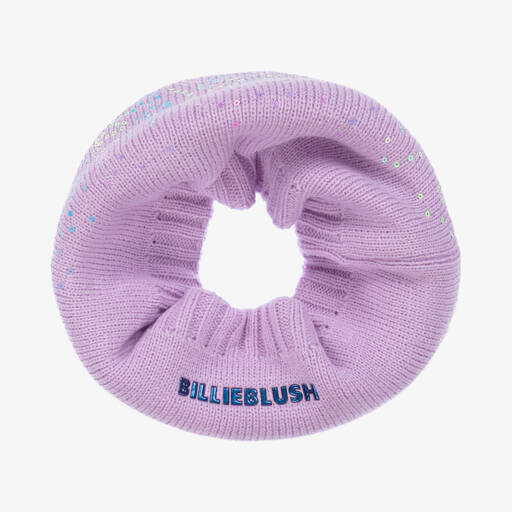 Billieblush-Girls Purple Sequin Snood | Childrensalon