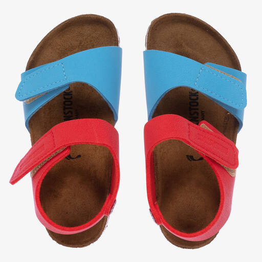 Birkenstock-Blue & Red Sandals | Childrensalon