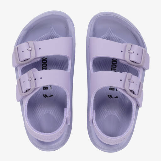Birkenstock-Girls Lilac Purple Buckled Sandals | Childrensalon