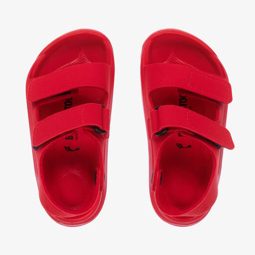 Birkenstock-Red Velcro Sandals | Childrensalon
