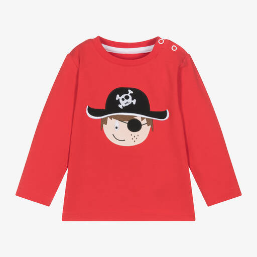 Blade & Rose-Boys Red Cotton Tim The Pirate Top | Childrensalon