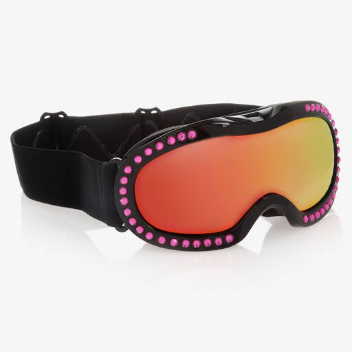 Bling2o-نظارات تزلج واقية لون  أسود و زهري للبنات  | Childrensalon