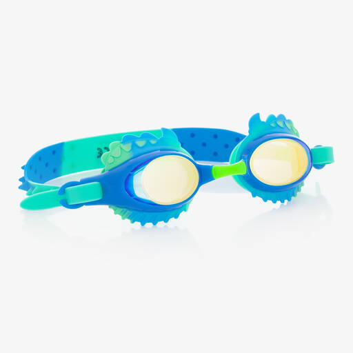 Bling2o-Blue & Green Dinosaur Swimming Goggles | Childrensalon