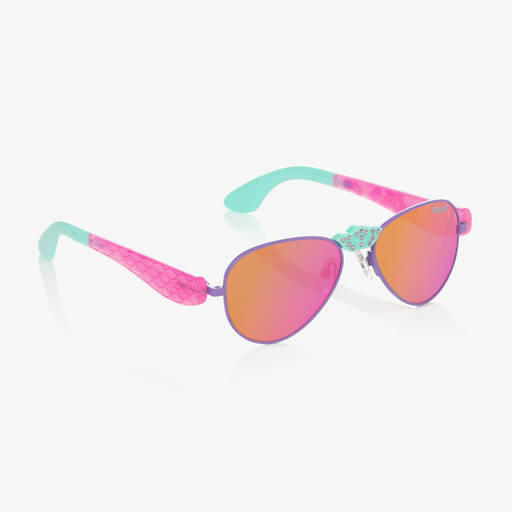 Bling2o- نظارات شمسية Aviator واقية من الأشعة فوق البنفسجية لون زهري  | Childrensalon