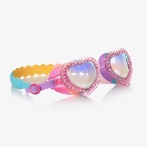 Bling2o-Розовые очки для плавания с оправой в форме сердечек | Childrensalon